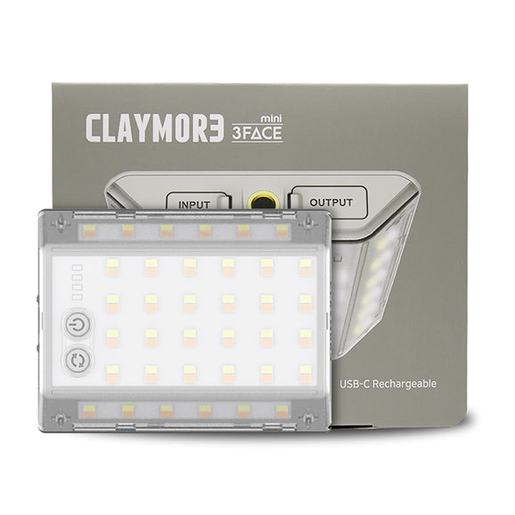 Claymore - 3Face Mini Outdoor Lantern｜800流明LED戶外營燈｜CLF-500