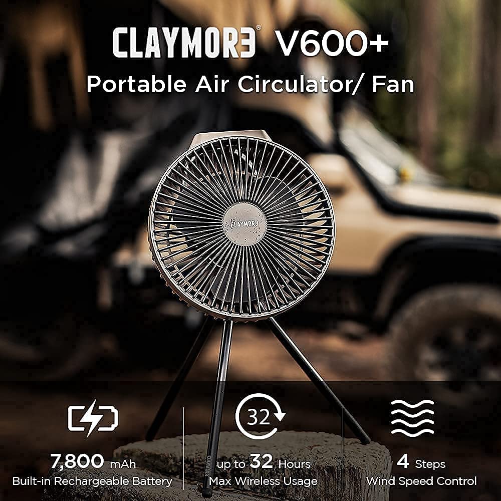 Claymore - Fan V600 Plus 户外露營充電風扇|灰色|CLFN-V610WG - Somerare