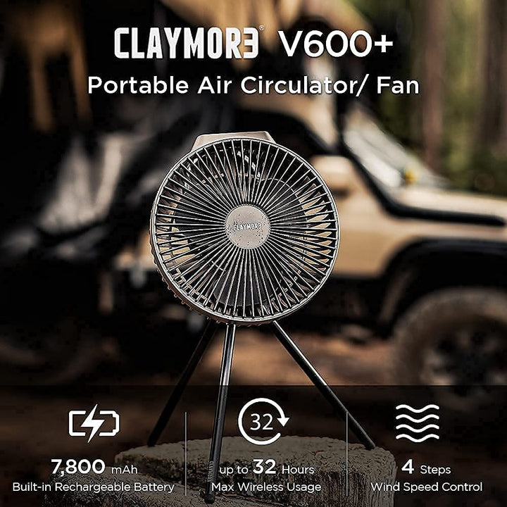 Claymore - Fan V600 Plus 户外露營充電風扇|灰色|CLFN-V610WG - Somerare