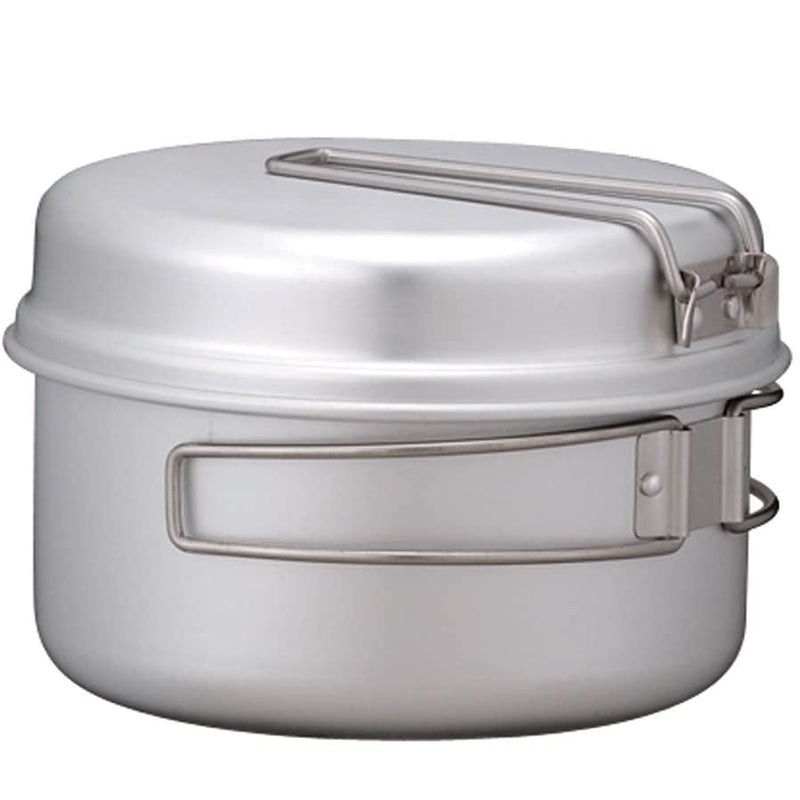 Snow Peak - Aluminium Personal Cookset|Aluminum Personal Double Cooker Set of 4|SCS-020