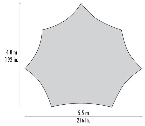 MSR - Rendezvous Sun Shield 200 Wing V2 Shelter|6-12 Person Canopy
