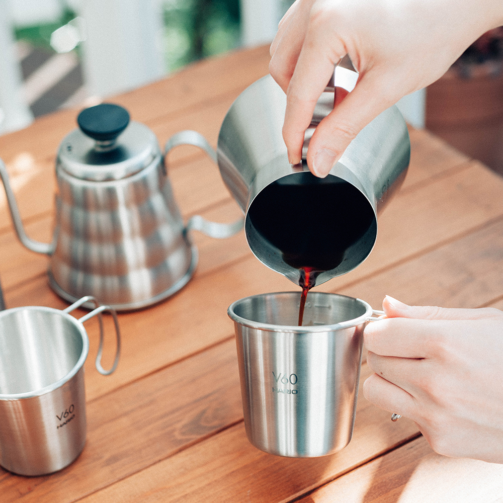Hario - V60 Outdoor Metal Coffee Server|戶外用金屬咖啡壺|O-VCSM-50-HSV