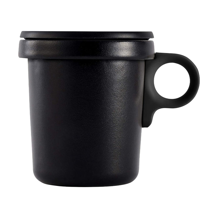 Ovject - Enamel Hook Mug 360ml|Enamel mug with lid|Can be used with open flame
