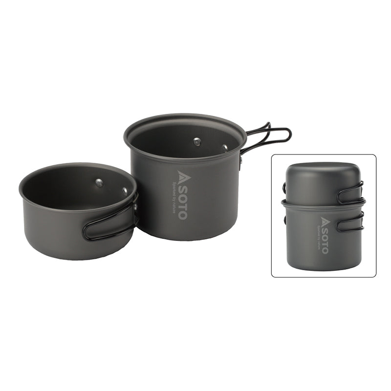 SOTO - 雙人露營鍋具2件套裝 |SOD-510 Aluminum Cook Set