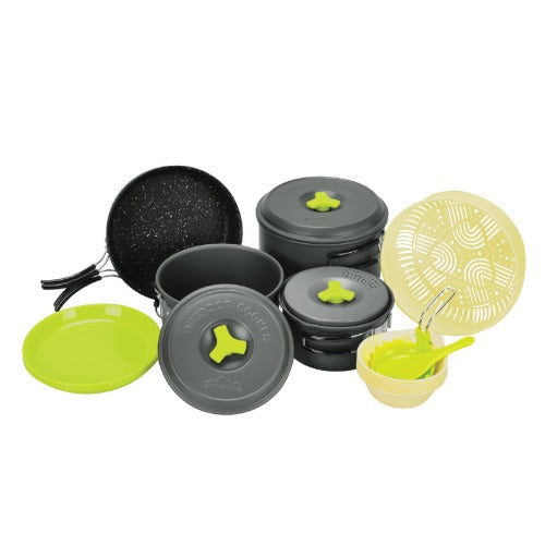 Snowline - Outdoor Hard Andoizing Cookset 5-6｜Duralumin outdoor cook set for 5-6 persons