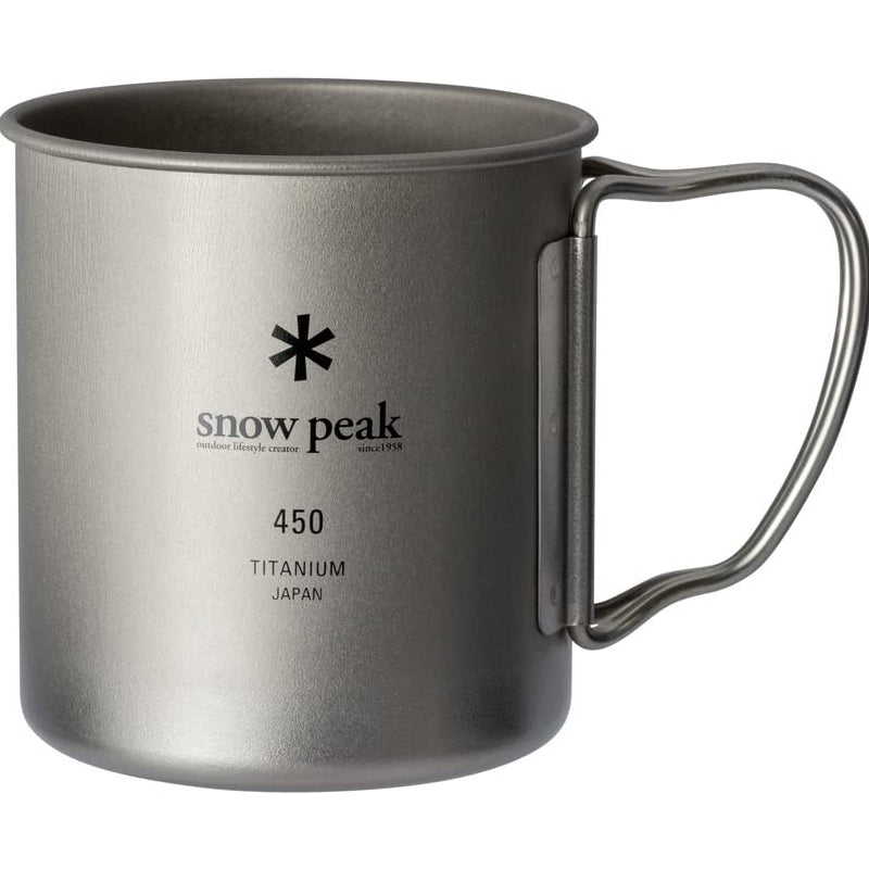 Snow Peak - Titanium Single Cup 450｜單層鈦杯 450ml｜MG-143