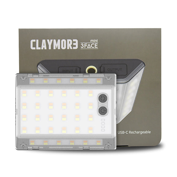 Claymore - 3Face Mini Outdoor Lantern｜800流明LED戶外營燈｜CLF-500