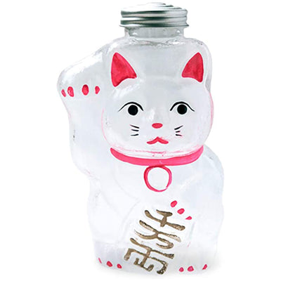 Hirota Glass- Glass Lucky Cat Storage Jar｜17.5cm｜SM-2S