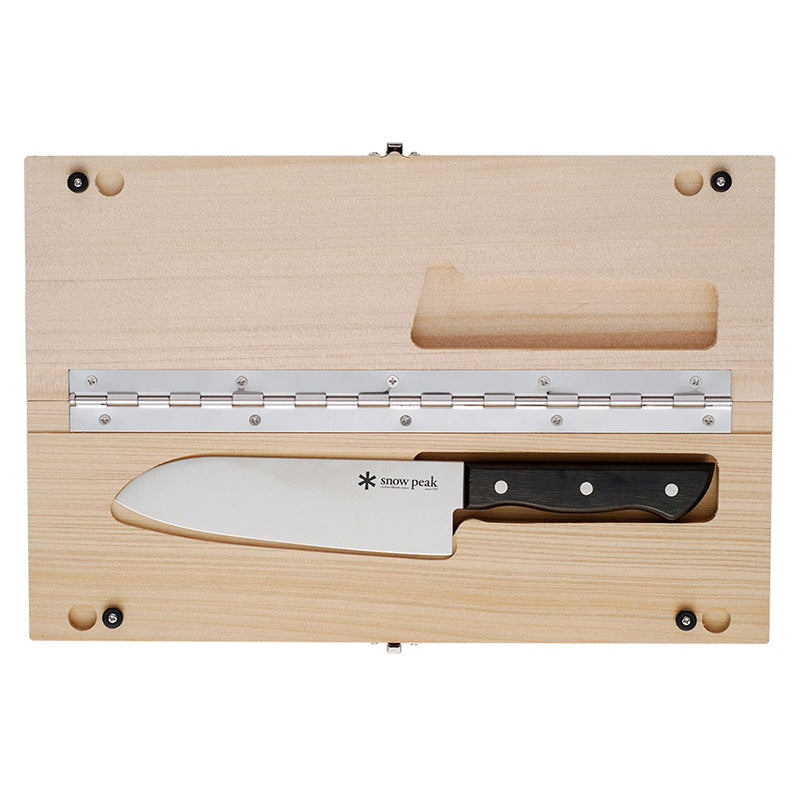 Snow Peak - Outdoor Cutting Board/Knife Set L｜CS-208