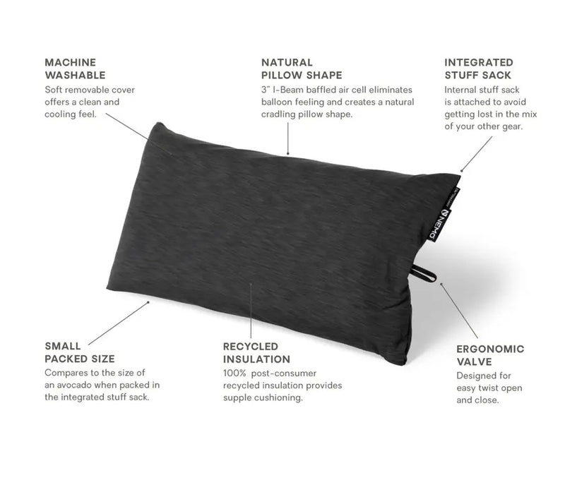 Nemo - Fillo Elite Ultralight Backpacking Pillow｜Ultralight Inflatable Camping Pillow