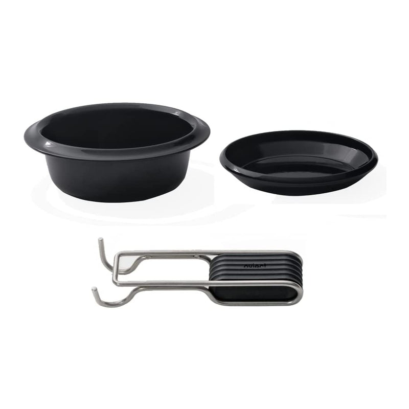 Ovject - Skillet Plate &amp; Self Pot 650ml｜Enamel Pot Bowl &amp; Frying Plate w/Handle｜IH &amp; Open Flame Use