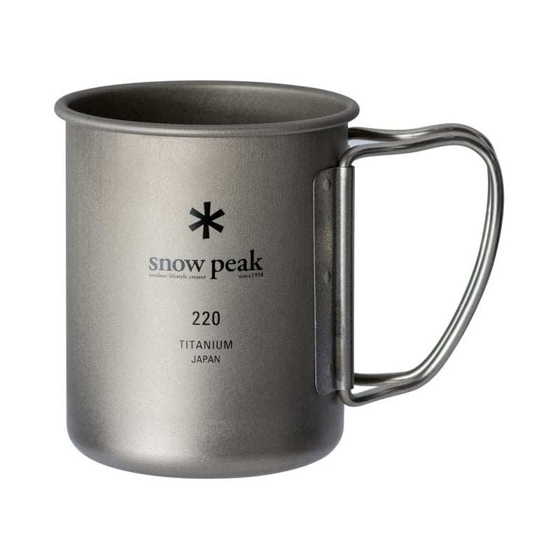 Snow Peak - Titanium Single Cup 220｜單層鈦杯 220ml｜MG-141