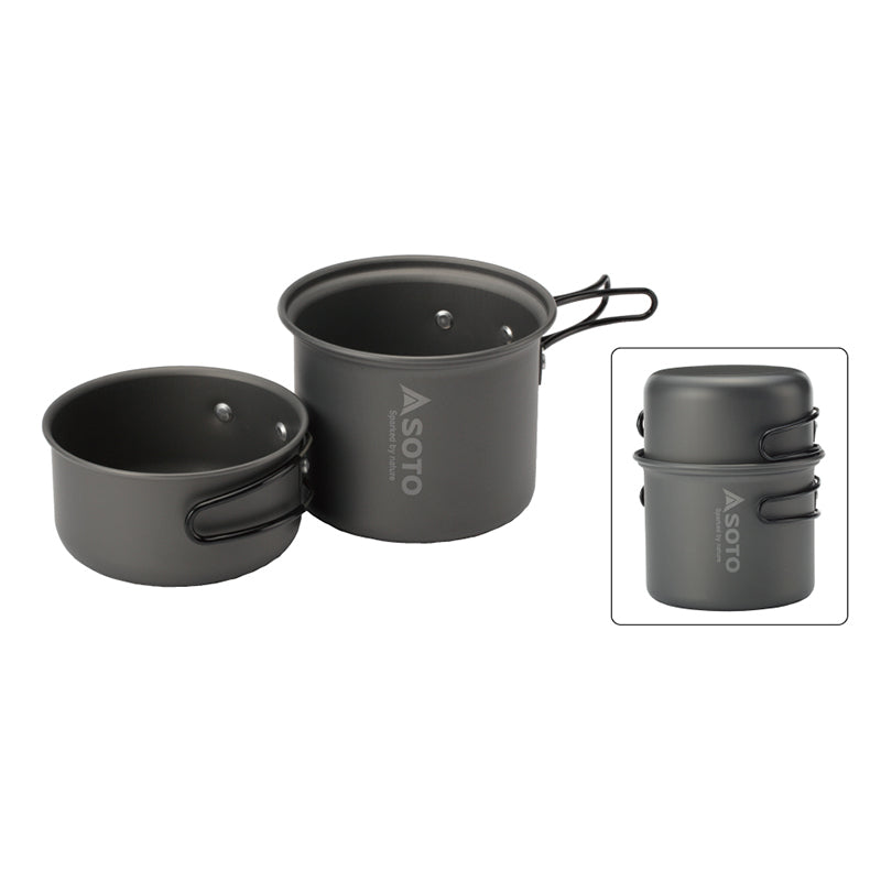 SOTO - 雙人露營鍋具2件套裝 ｜SOD-510 Aluminum Cook Set