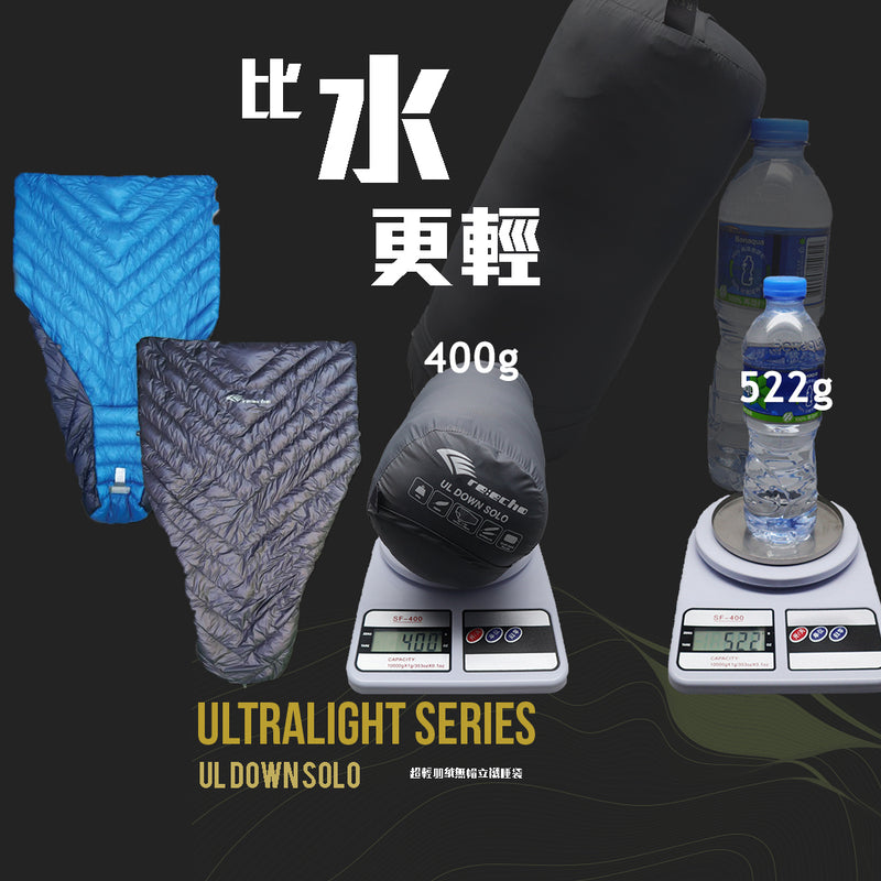 Reecho - UL Down Solo Ultralight Down Hoodless Sleeping Bag｜850 Fill Power